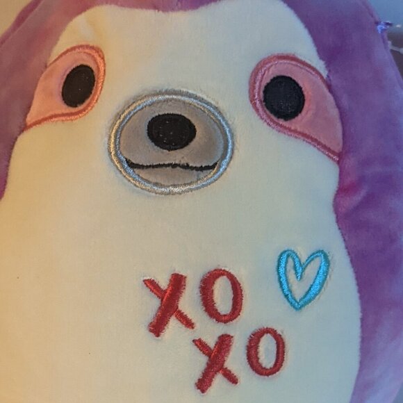 NWT 8" Sharie Sloth XOXO Squishmallows Pink Tie-Dye Plush Stuffed Animal Easter - Picture 3 of 7